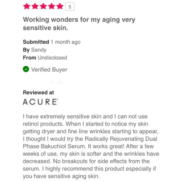 ACURE Radically Rejuvenating Dual Phase Bakuchiol Serum NIB Travel Size 10 ml - Picture 10 of 11